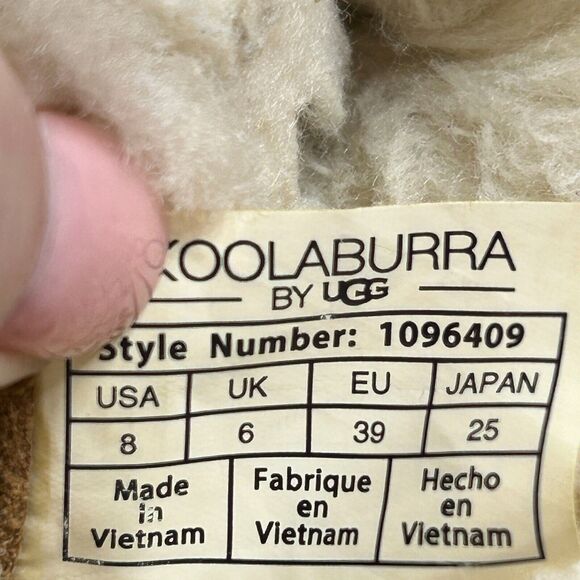 Koolaburra by UGG Kinslei Tall Brown Boot Suede Sheepskin 1096409 Women's US 8 - Picture 9 of 9